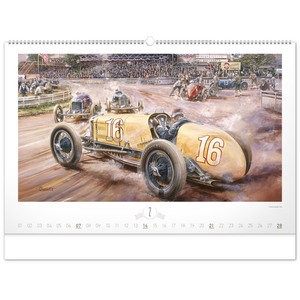 Fotografie k reklamnímu předmětu „NOTIQUE Nástěnný kalendář Oldtimers – Václav Zapadlík 2027, 64 x 42 cm“