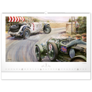 Fotografie k reklamnímu předmětu „NOTIQUE Nástěnný kalendář Oldtimers – Václav Zapadlík 2027, 64 x 42 cm“