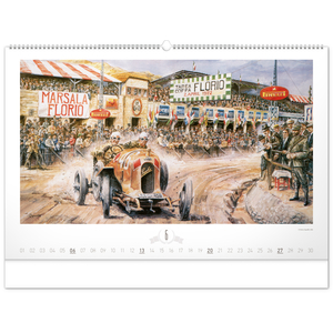 Fotografie k reklamnímu předmětu „NOTIQUE Nástěnný kalendář Oldtimers – Václav Zapadlík 2027, 64 x 42 cm“