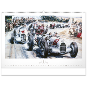 Fotografie k reklamnímu předmětu „NOTIQUE Nástěnný kalendář Oldtimers – Václav Zapadlík 2027, 64 x 42 cm“