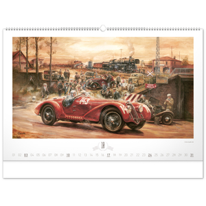 Fotografie k reklamnímu předmětu „NOTIQUE Nástěnný kalendář Oldtimers – Václav Zapadlík 2027, 64 x 42 cm“