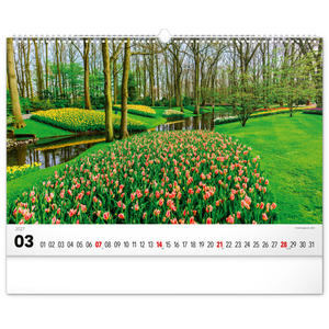 Fotografie k reklamnímu předmětu „NOTIQUE Nástěnný kalendář Zahrady 2027, 48 x 33 cm“