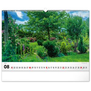 Fotografie k reklamnímu předmětu „NOTIQUE Nástěnný kalendář Zahrady 2027, 48 x 33 cm“