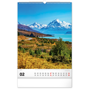 Fotografie k reklamnímu předmětu „NOTIQUE Nástěnný kalendář Hory 2027, 33 x 46 cm“