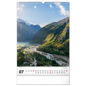 Fotografie k reklamnímu předmětu „NOTIQUE Nástěnný kalendář Hory 2027, 33 x 46 cm“