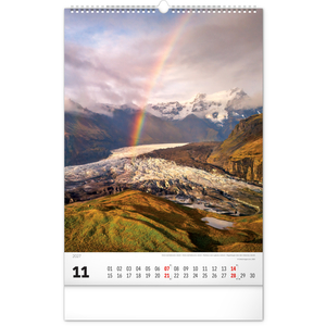Fotografie k reklamnímu předmětu „NOTIQUE Nástěnný kalendář Hory 2027, 33 x 46 cm“