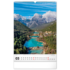 Fotografie k reklamnímu předmětu „NOTIQUE Nástěnný kalendář Voda 2027, 33 x 46 cm“