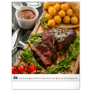 Fotografie k reklamnímu předmětu „NOTIQUE Nástěnný kalendář Gourmet 2027, 48 x 56 cm“