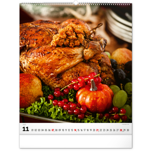 Fotografie k reklamnímu předmětu „NOTIQUE Nástěnný kalendář Gourmet 2027, 48 x 56 cm“