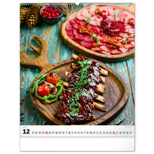 Fotografie k reklamnímu předmětu „NOTIQUE Nástěnný kalendář Gourmet 2027, 48 x 56 cm“