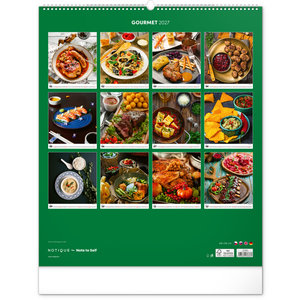 Fotografie k reklamnímu předmětu „NOTIQUE Nástěnný kalendář Gourmet 2027, 48 x 56 cm“