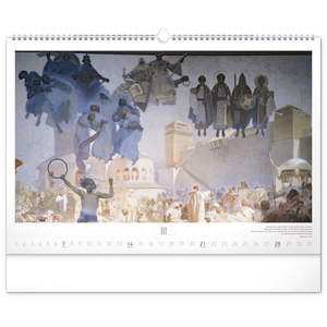 Fotografie k reklamnímu předmětu „NOTIQUE Nástěnný kalendář Slovanská epopej – Alfons Mucha 2027, 48 x 33 cm“