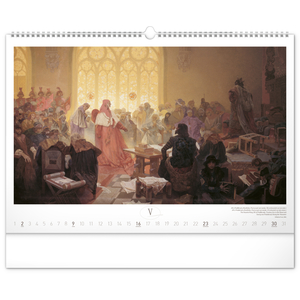 Fotografie k reklamnímu předmětu „NOTIQUE Nástěnný kalendář Slovanská epopej – Alfons Mucha 2027, 48 x 33 cm“