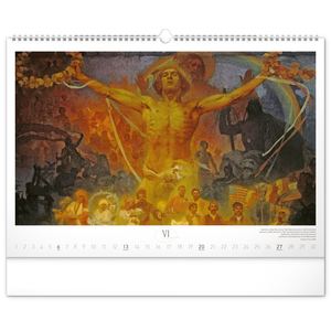 Fotografie k reklamnímu předmětu „NOTIQUE Nástěnný kalendář Slovanská epopej – Alfons Mucha 2027, 48 x 33 cm“