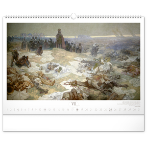 Fotografie k reklamnímu předmětu „NOTIQUE Nástěnný kalendář Slovanská epopej – Alfons Mucha 2027, 48 x 33 cm“
