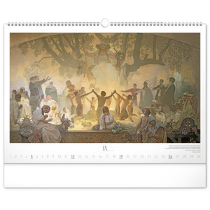 Fotografie k reklamnímu předmětu „NOTIQUE Nástěnný kalendář Slovanská epopej – Alfons Mucha 2027, 48 x 33 cm“