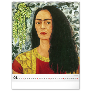 Fotografie k reklamnímu předmětu „NOTIQUE Nástěnný kalendář Frida Kahlo 2027, 48 x 56 cm“