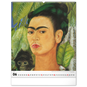 Fotografie k reklamnímu předmětu „NOTIQUE Nástěnný kalendář Frida Kahlo 2027, 48 x 56 cm“