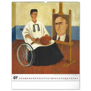 Fotografie k reklamnímu předmětu „NOTIQUE Nástěnný kalendář Frida Kahlo 2027, 48 x 56 cm“