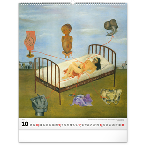 Fotografie k reklamnímu předmětu „NOTIQUE Nástěnný kalendář Frida Kahlo 2027, 48 x 56 cm“