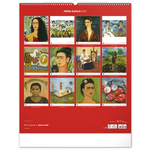 Fotografie k reklamnímu předmětu „NOTIQUE Nástěnný kalendář Frida Kahlo 2027, 48 x 56 cm“