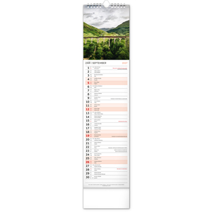 Fotografie k reklamnímu předmětu „NOTIQUE Nástěnný kalendář Krajina 2027, 12 x 48 cm“