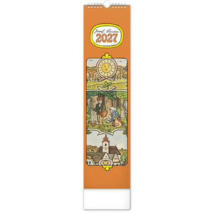 Fotografie reklamního předmětu „NOTIQUE Nástěnný kalendář Josef Lada 2027, 12 x 48 cm“
