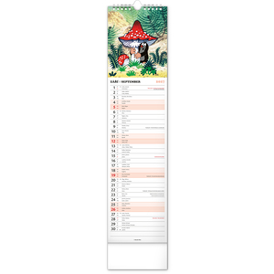 Fotografie k reklamnímu předmětu „NOTIQUE Nástěnný kalendář Krteček – Krtko 2027, 12 x 48 cm“