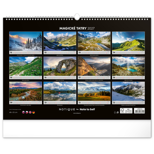 Fotografie k reklamnímu předmětu „NOTIQUE Nástenný kalendár Magické Tatry 2027, 48 x 33 cm“