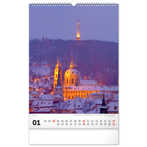 Fotografie k reklamnímu předmětu „NOTIQUE Nástěnný kalendář Praha 2027, 33 x 46 cm“