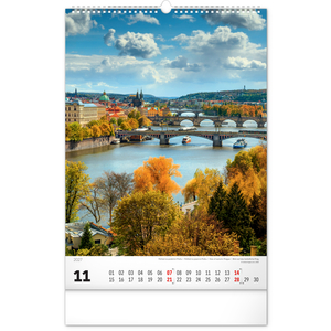 Fotografie k reklamnímu předmětu „NOTIQUE Nástěnný kalendář Praha 2027, 33 x 46 cm“