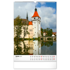 Fotografie k reklamnímu předmětu „NOTIQUE Nástěnný kalendář Hrady a zámky 2027, 33 x 46 cm“