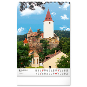 Fotografie k reklamnímu předmětu „NOTIQUE Nástěnný kalendář Hrady a zámky 2027, 33 x 46 cm“