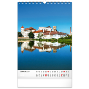 Fotografie k reklamnímu předmětu „NOTIQUE Nástěnný kalendář Hrady a zámky 2027, 33 x 46 cm“