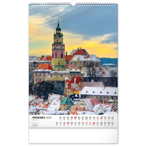 Fotografie k reklamnímu předmětu „NOTIQUE Nástěnný kalendář Hrady a zámky 2027, 33 x 46 cm“