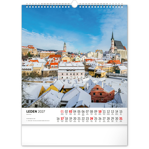 Fotografie k reklamnímu předmětu „NOTIQUE Nástěnný kalendář Česká republika 2027, 30 x 34 cm“