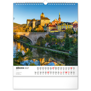Fotografie k reklamnímu předmětu „NOTIQUE Nástěnný kalendář Česká republika 2027, 30 x 34 cm“