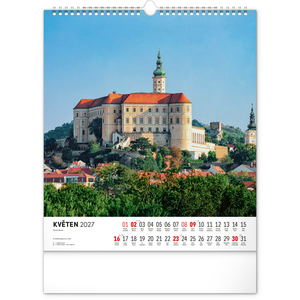 Fotografie k reklamnímu předmětu „NOTIQUE Nástěnný kalendář Česká republika 2027, 30 x 34 cm“