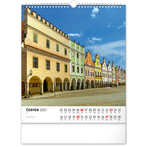 Fotografie k reklamnímu předmětu „NOTIQUE Nástěnný kalendář Česká republika 2027, 30 x 34 cm“