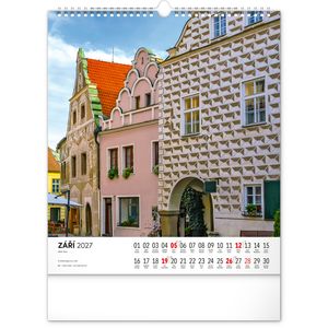 Fotografie k reklamnímu předmětu „NOTIQUE Nástěnný kalendář Česká republika 2027, 30 x 34 cm“
