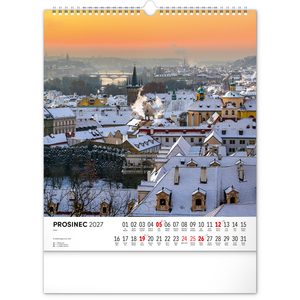 Fotografie k reklamnímu předmětu „NOTIQUE Nástěnný kalendář Česká republika 2027, 30 x 34 cm“