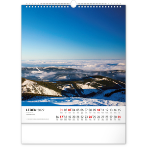 Fotografie k reklamnímu předmětu „NOTIQUE Nástěnný kalendář Krkonoše 2027, 30 x 34 cm“