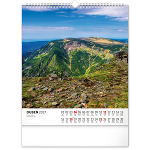 Fotografie k reklamnímu předmětu „NOTIQUE Nástěnný kalendář Krkonoše 2027, 30 x 34 cm“