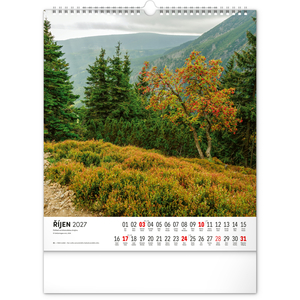 Fotografie k reklamnímu předmětu „NOTIQUE Nástěnný kalendář Krkonoše 2027, 30 x 34 cm“