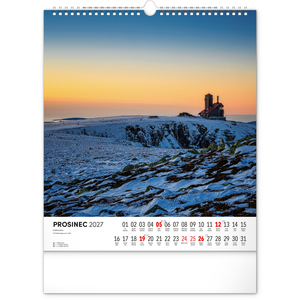 Fotografie k reklamnímu předmětu „NOTIQUE Nástěnný kalendář Krkonoše 2027, 30 x 34 cm“