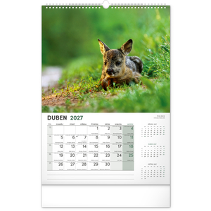 Fotografie k reklamnímu předmětu „NOTIQUE Nástěnný kalendář Myslivecký 2027, 33 x 46 cm“