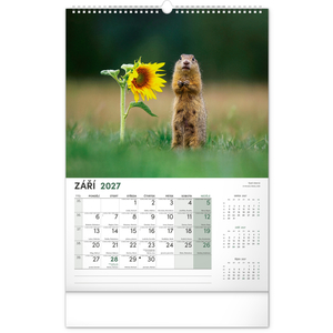Fotografie k reklamnímu předmětu „NOTIQUE Nástěnný kalendář Myslivecký 2027, 33 x 46 cm“