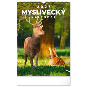 Fotografie reklamního předmětu „NOTIQUE Nástěnný kalendář Myslivecký 2027, 33 x 46 cm“