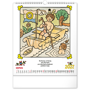 Fotografie k reklamnímu předmětu „NOTIQUE Nástěnný kalendář Josef Lada – Říkadla 2027, 30 x 34 cm“
