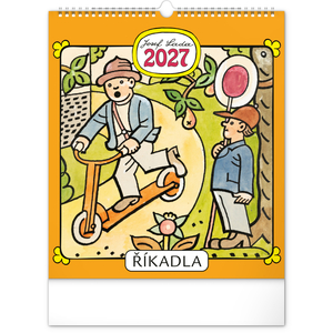 Fotografie reklamního předmětu „NOTIQUE Nástěnný kalendář Josef Lada – Říkadla 2027, 30 x 34 cm“